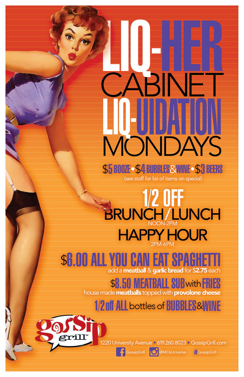 Liq-HER-liquidation-liqour-cabinet-monday-hillcrest-gossip-grill-daily-specials